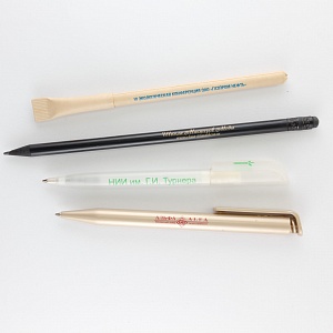 Оригинальные ручки с логотипом.  �4